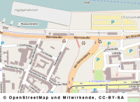 Kartenauschnitt, © OpenStreetMap und Mitwirkende, CC-BY-SA